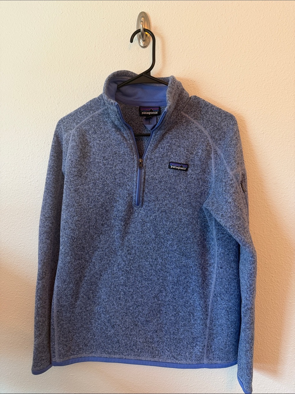 Patagonia Heathered purple/blue 1/4 Zip Fleece Pullover